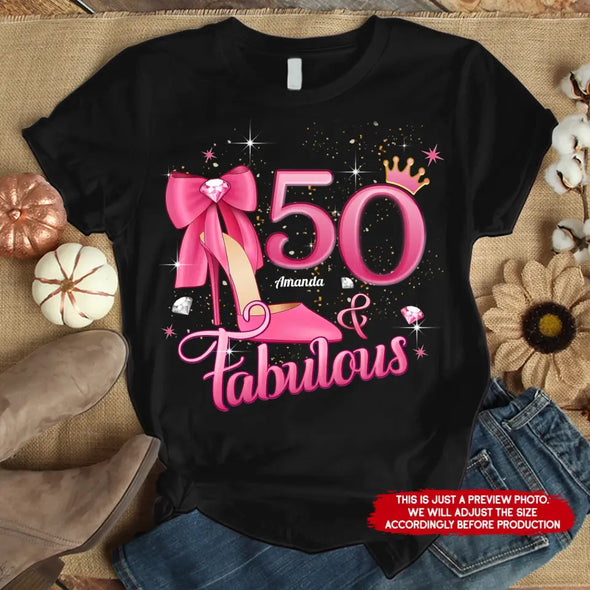 Custom Photo Ideas Birthday, Fabulous Since 19xx Shirt