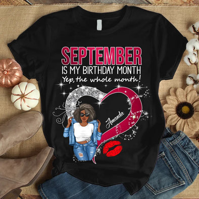 Custom Month Shirt, Heart Ideas Birthday Shirt