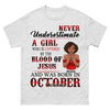 Custom Month Shirt, Never Underestimate A Girl Shirt