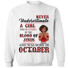 Custom Month Shirt, Never Underestimate A Girl Shirt