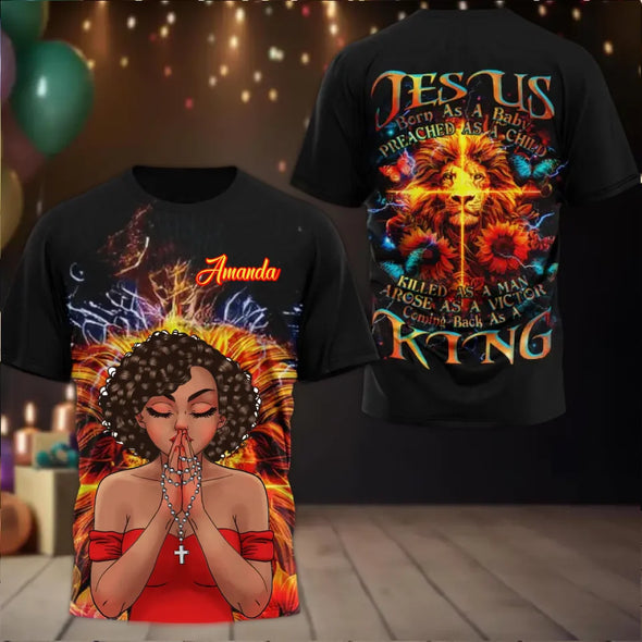 Custom Shirt, Coming Back As A King Women's AOP Shirt