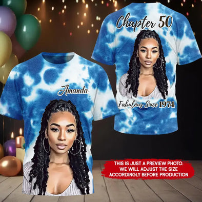 Custom Photo Birthday Ideas, Fabulous Since 19xx AOP W6
