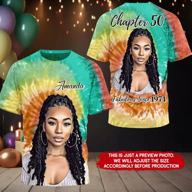 Custom Photo Birthday Ideas, Fabulous Since 19xx AOP W9