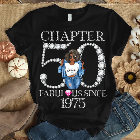 Custom Chapter Birthday, Fabulous Since 19xx Diamond Shirt