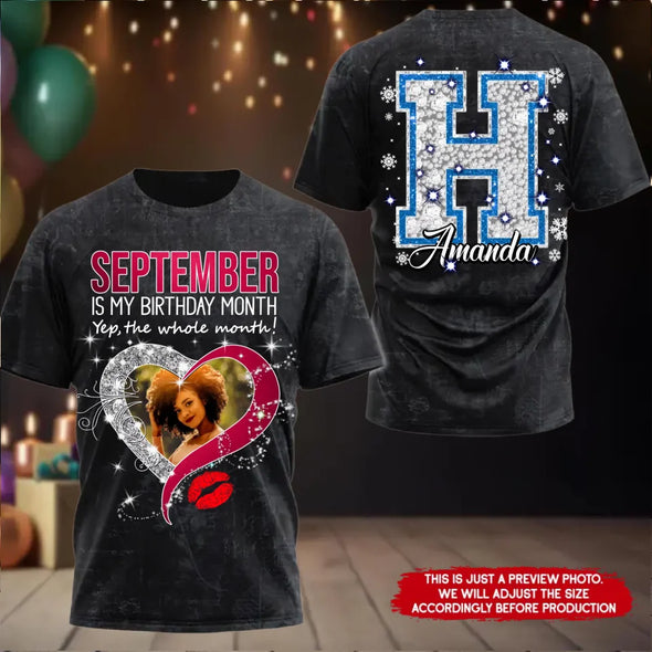 Custom Month Shirt, Heart Ideas Birthday Shirt