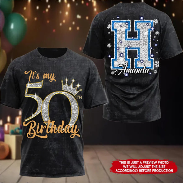 Custom Photo Birthday, Hello It's My Birthday 19xx AOP Shirt