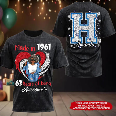 Custom Birthday Shirt, Made in19xx AOP Ideas Shirt