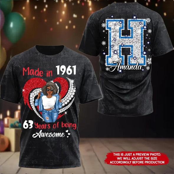 Custom Birthday Shirt, Made in19xx AOP Ideas Shirt