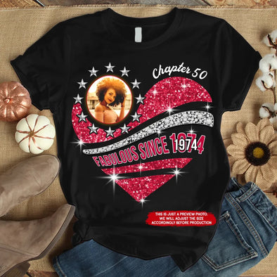 Custom Photo Shirt, Fabulous Since 19xx Heart Ideas Birthday