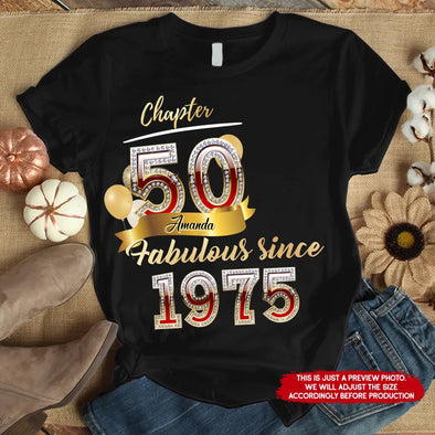 Custom Photo Shirt, Fabulous Since 19xx Diamond Ideas Shirt