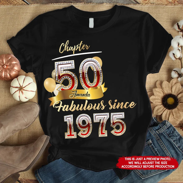 Custom Photo Shirt, Fabulous Since 19xx Diamond Ideas Shirt
