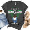 Custom Logo Shirt, God first Family second quotes, Women of Strength and Style Shirt