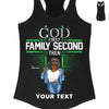 Custom Logo Shirt, God first Family second quotes, Women of Strength and Style Shirt