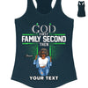 Custom Logo Shirt, God first Family second quotes, Women of Strength and Style Shirt