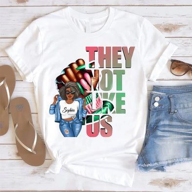 Custom Logo Shirt, They Not Like Us, Women of Strength and Style