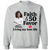 Personalized Photo Faith and 50th Farvor Living My Best Life Shirt, Birthday Women Shirt, Since 1974 Shirt, Birthday Shirt