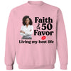 Personalized Photo Faith and 50th Farvor Living My Best Life Shirt, Birthday Women Shirt, Since 1974 Shirt, Birthday Shirt