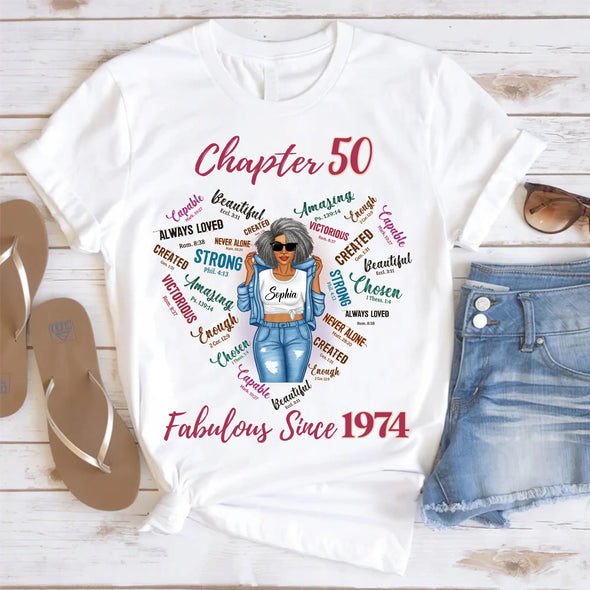 Custom Chapter Shirt, Fabulous Since 19xx Birthday Shirt