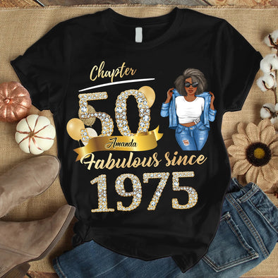 Custom Birthday Shirt, Fabulous Since 19xx Diamond Shirt