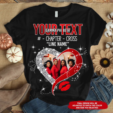 Build Your Own Sorority Shirt – Custom Group Photo & Text for Any Chapter